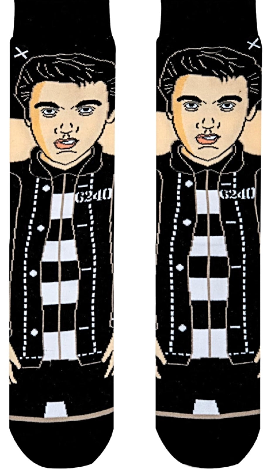 ELVIS PRESLEY MEN’S JAILHOUSE ROCK SOCKS ODD SOX BRAND - Novelty Socks for Less