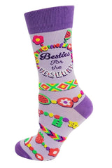 BESTIES FOR THE RESTIES Ladies Best Friends For Life Socks FABDAZ Brand