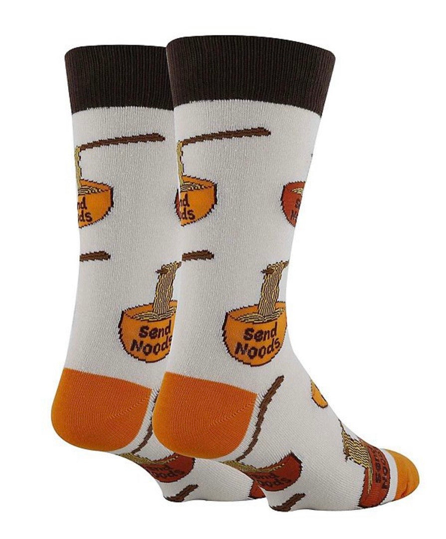 SEND NOODS Men’s RAMEN NOODLES Socks OOOH YEAH Brand