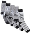 DISNEY 100 Men’s 5 Pair Of Socks Gift Set WOODY, STITCH, MICKEY, WINNIE THE POOH & MIGUEL - Novelty Socks for Less