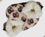 CHOCOLATE LABRADOR Dog Ladies Non-Slip Slippers COMFIES BRAND By E&S Pets - Novelty Socks And Slippers