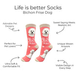 BICHON FRISE Dog Adult Unisex Socks By E&S Pets Choose Style