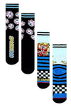 SPONGEBOB SQUAREPANTS Men’s 2 Pair of Socks GROSS EYED BOB - Novelty Socks And Slippers