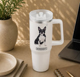 Dog & Cat Stainless Steel Ultimate 40 Oz. Tumbler Hot & Cold Travel Mug By E&S Pets (Choose Breed)