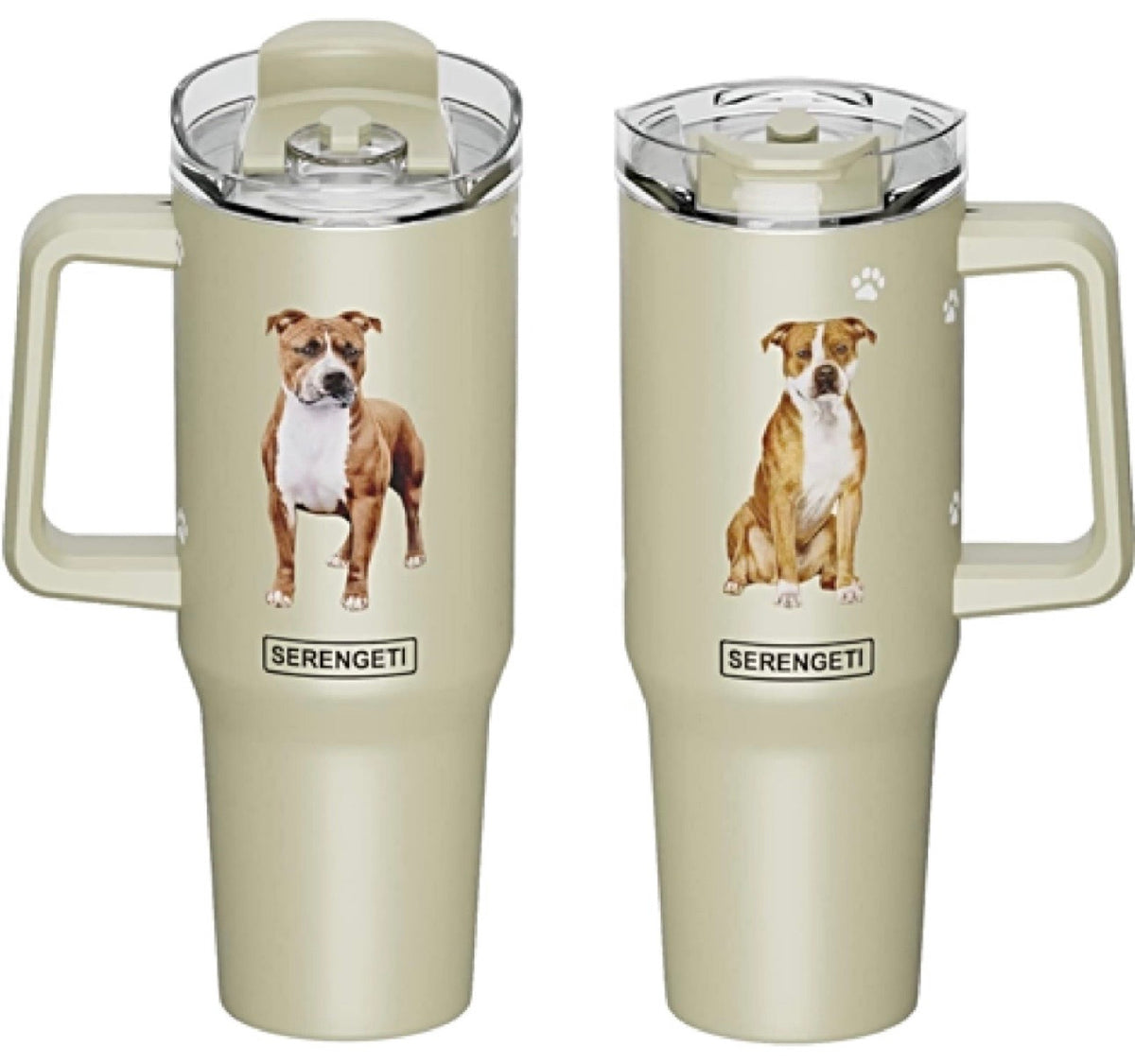 Dog & Cat Stainless Steel Ultimate 40 Oz. Tumbler Hot & Cold Travel Mug By E&S Pets (Choose Breed) - Novelty Socks And Slippers