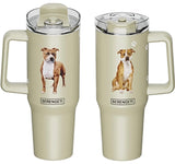 Dog & Cat Stainless Steel Ultimate 40 Oz. Tumbler Hot & Cold Travel Mug By E&S Pets (Choose Breed) - Novelty Socks And Slippers