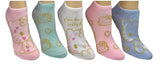 HELLO KITTY Ladies 50th ANNIVERSARY 5 Pair of No Show Socks LIMITED EDITION - Novelty Socks And Slippers