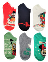 DISNEY Ladies CHRISTMAS 6 Pair of No Show Socks ‘FABYULEOUS’ - Novelty Socks And Slippers