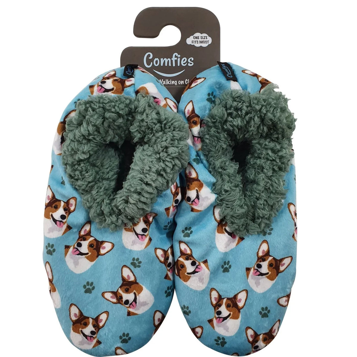 WELSH CORGI Dog Ladies Non-Slip Slippers COMFIES BRAND By E&S Pets