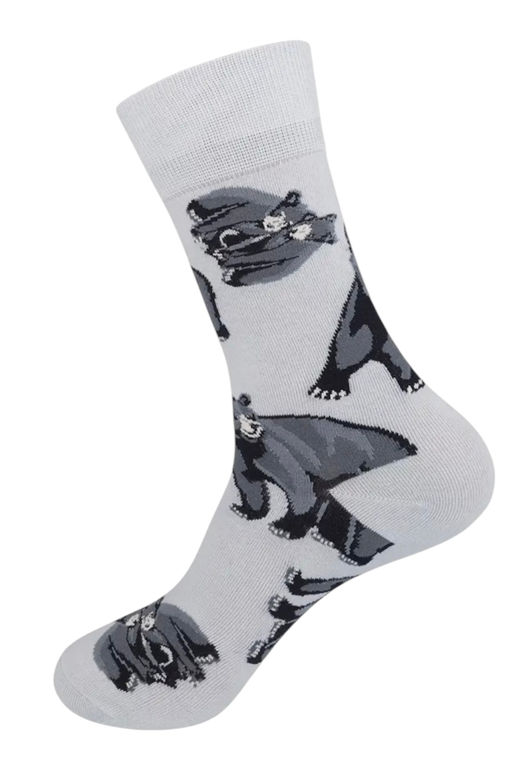 BLACK BEAR Adult Unisex Socks FUNATIC Brand Bears All Over - Novelty Socks And Slippers