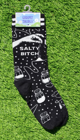 GROOVY THINGS Brand Ladies SALTY BITCH Socks - Novelty Socks And Slippers
