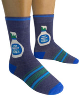 I PUT RANCH ON MY RANCH Adult Unisex Socks FUNATIC Brand - Novelty Socks And Slippers