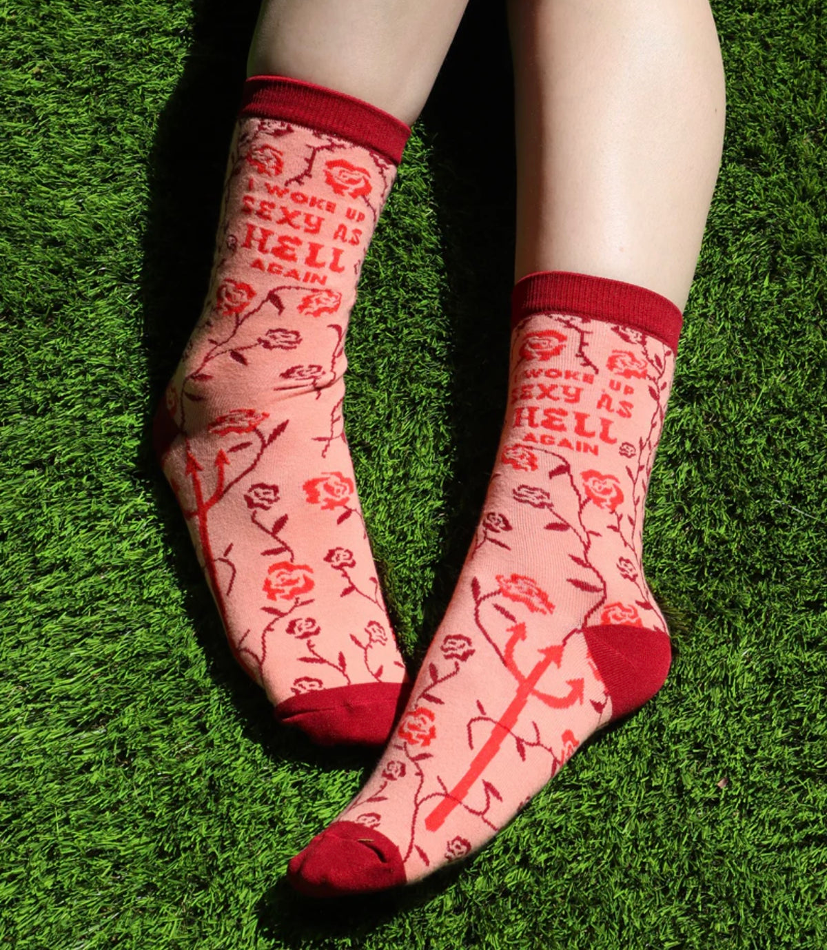 GROOVY THINGS Brand Ladies ‘I WOKE UP SEXY AS HELL AGAIN’ Socks - Novelty Socks And Slippers