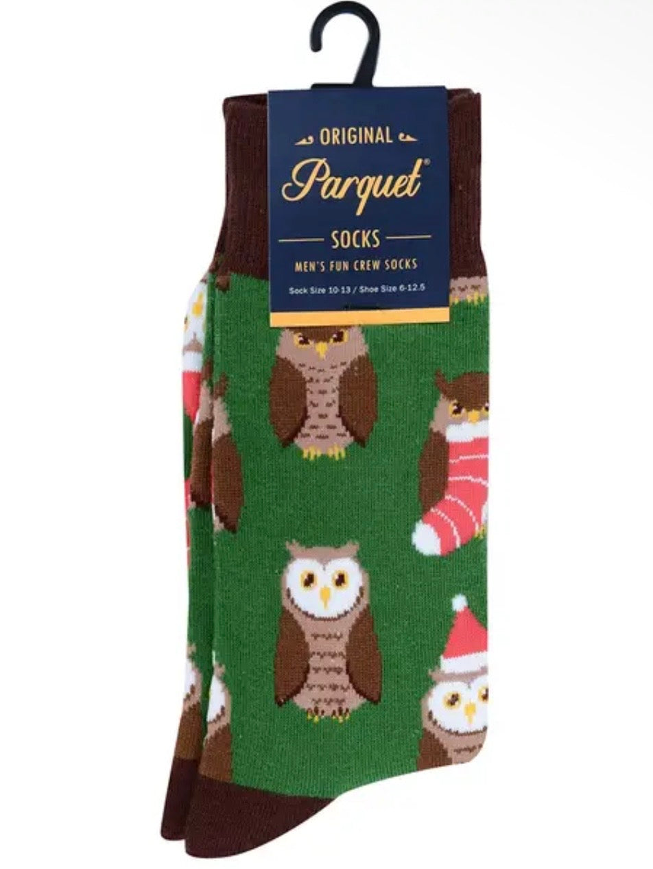 CHRISTMAS Men's Crew Socks PARQUET Brand (CHOOSE FROM 17 STYLES)