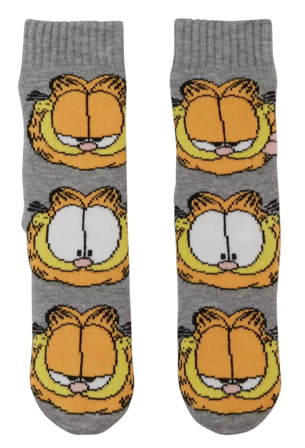 GARFIELD Cat Ladies Gripper Bottom Cozy Warmer Slipper Socks - Novelty Socks And Slippers