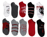 FRIDAY THE 13th LADIES 10 PAIR OF JASON VOORHEES NO SHOW SOCKS - Novelty Socks And Slippers
