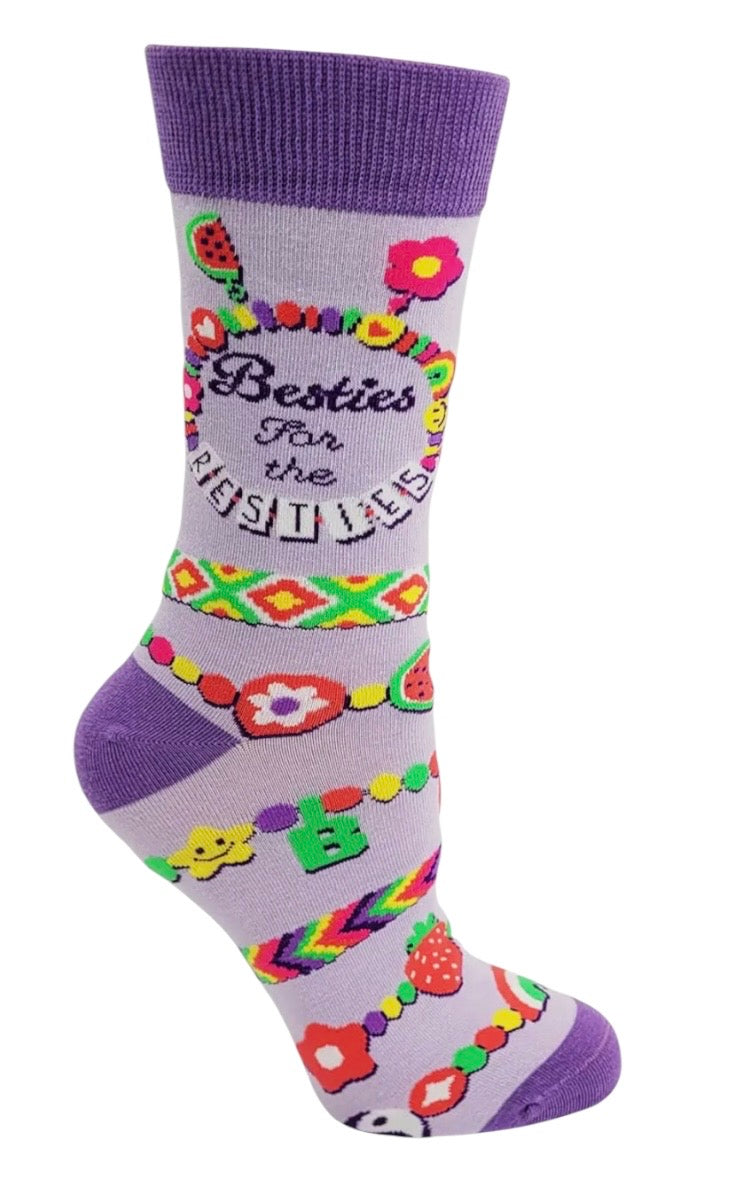 BESTIES FOR THE RESTIES Ladies Best Friends For Life Socks FABDAZ Brand