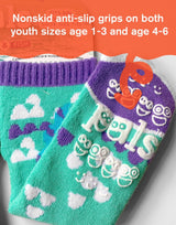 PALS SOCKS Brand Unisex Toddler & Kids DOLPHIN & FISH Mismatched Gripper Bottom Socks (CHOOSE SIZE) - Novelty Socks And Slippers