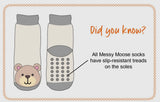 MESSY MOOSE Brand Unisex Baby BIG FOOT SASQUATCH Gripper Bottom Socks - Novelty Socks And Slippers