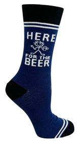 HEY NOW By Fabdaz Unisex HERE FOR THE BEER Socks - Novelty Socks And Slippers