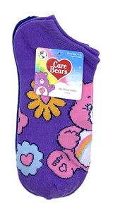 CARE BEARS Ladies 3 Pair Of No Show Socks ‘CARING IS GROOVY’ - Novelty Socks And Slippers