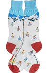 SKIING Men’s Socks DOWNHILL SKIERS FOOT TRAFFIC Brand