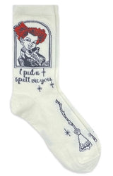 HOCUS POCUS Movie LADIES 2 Pair Of HALLOWEEN Socks ‘I PUT A SPELL ON YOU’
