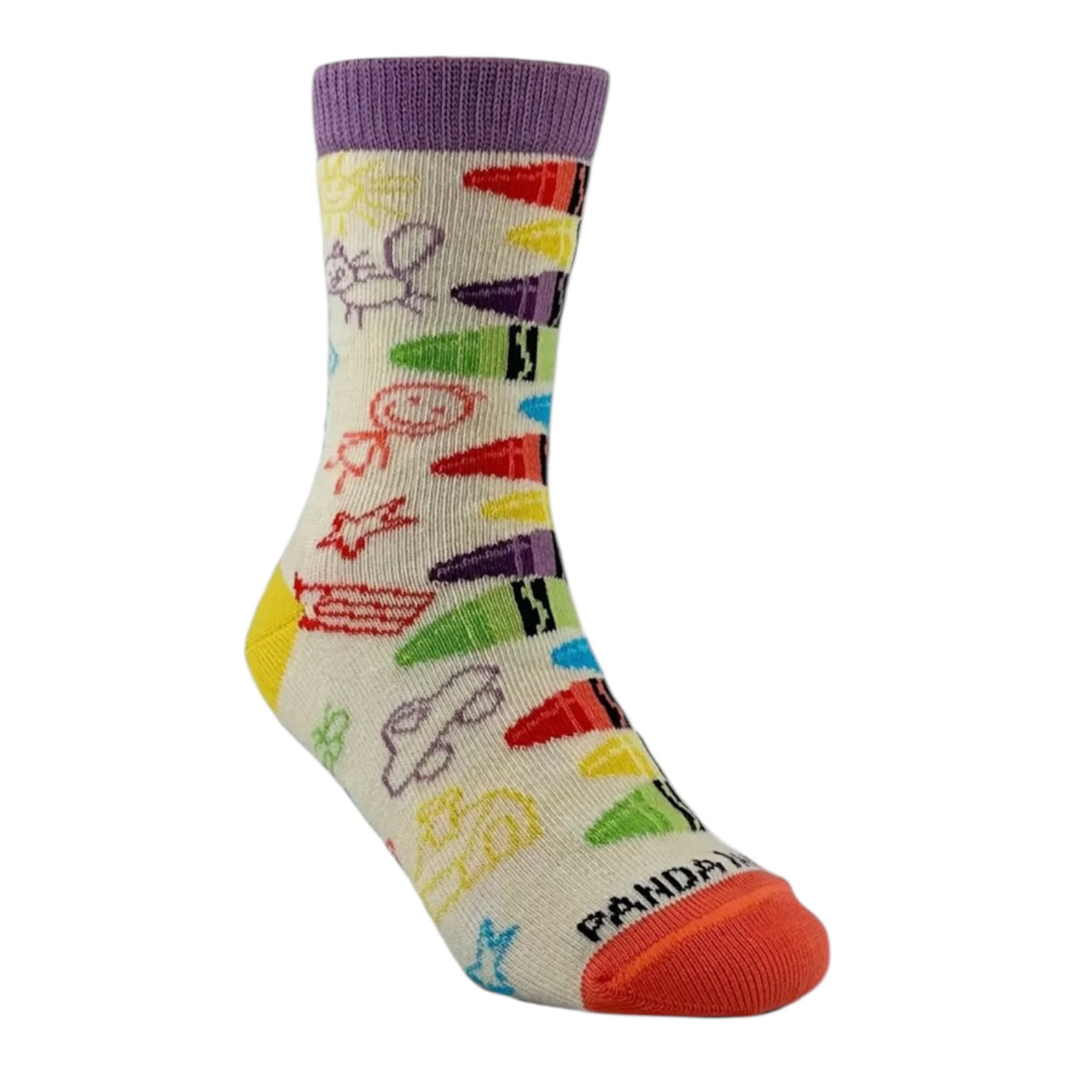 COLORFUL CRAYONS Unisex Kids Socks Kids Age 3-5 SOCK PANDA Brand - Novelty Socks And Slippers
