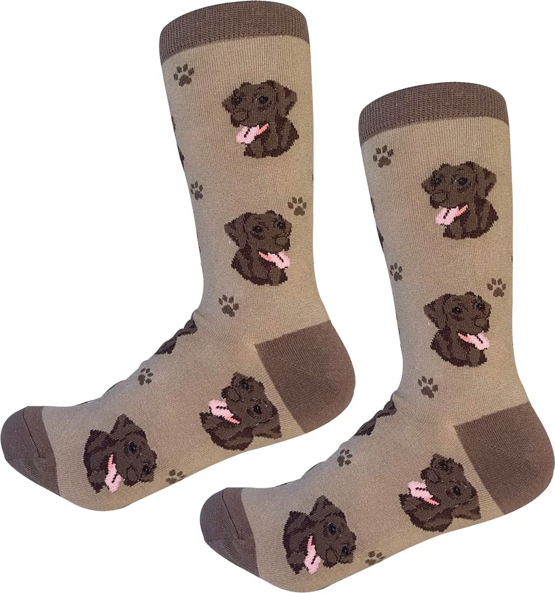 CHOCOLATE LABRADOR Dog Adult Unisex Socks By E&S Pets Choose Style