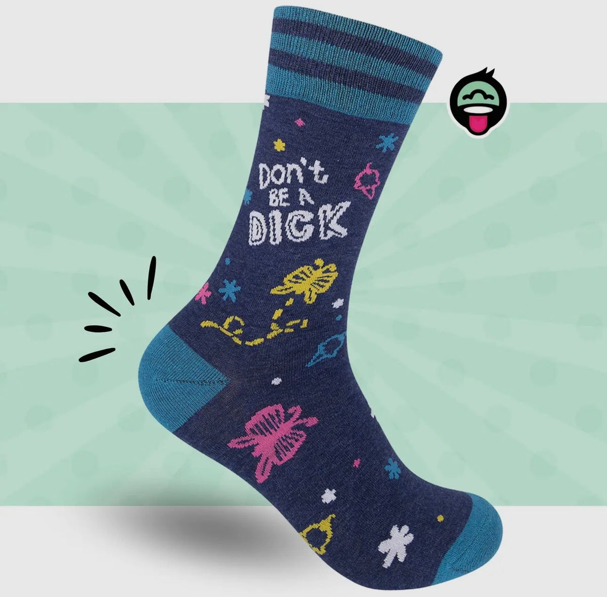 DON’T BE A DICK Adult Unisex Socks FUNATIC Brand - Novelty Socks And Slippers