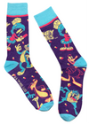 LOONEY TUNES Men’s Socks BUGS BUNNY, TASMANIAN DEVIL Bioworld Brand - Novelty Socks And Slippers