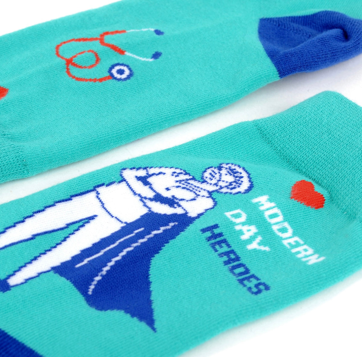 PARQUET Brand Unisex HEALTHCARE DOCTOR NURSE Socks ‘MODERN DAY HEROES’ (CHOOSE SIZE) - Novelty Socks And Slippers