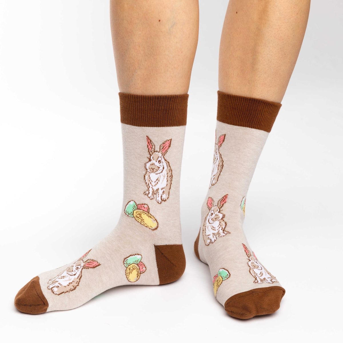 BUNNY RABBIT & EASTER EGGS Ladies Socks GOOD LUCK SOCK Brand