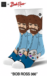 BOB ROSS Men’s 360 Socks ODD SOX Brand - Novelty Socks And Slippers