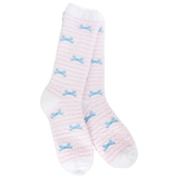 Pretty Blue Bows Ladies Soft Cozy Socks WORLD’S SOFTEST SOCKS Brand - Novelty Socks And Slippers