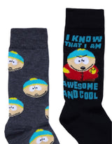SOUTH PARK MEN’S 2 PAIR OF SOCKS ‘I KNOW THAT I AM AWESOME & COOL’