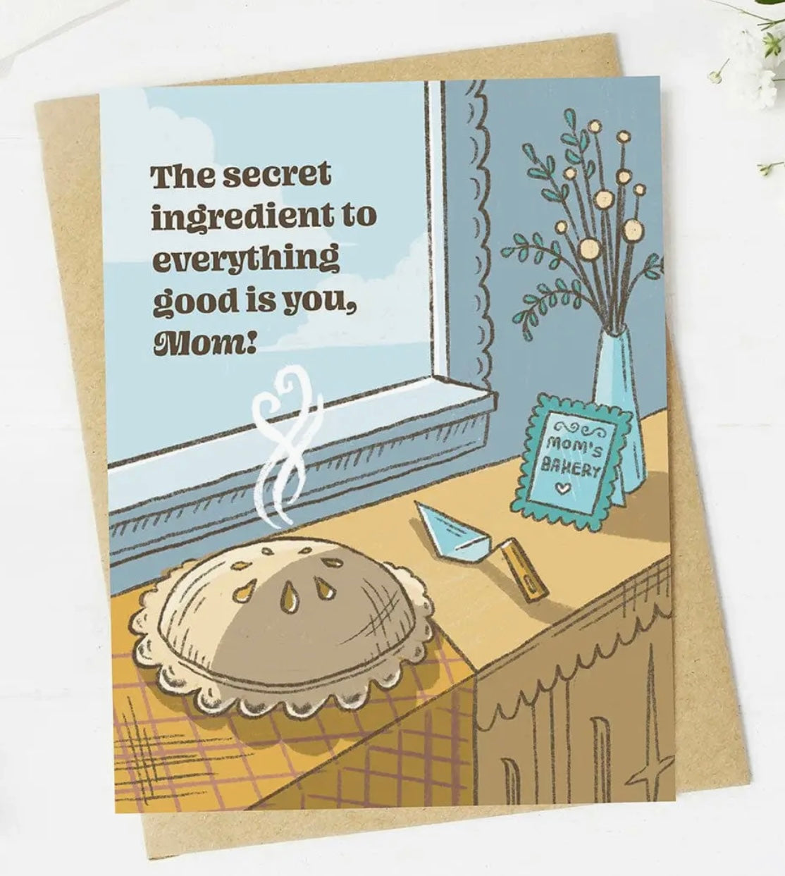 Greeting Card for Mom ‘THE SECRET INGREDIENT TO EVERYTHING GOOD IS YOU, MOM! - Novelty Socks And Slippers
