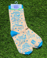 GROOVY THINGS Brand Ladies SINGLE BY CHOICE, NOT MY CHOICE Socks - Novelty Socks And Slippers
