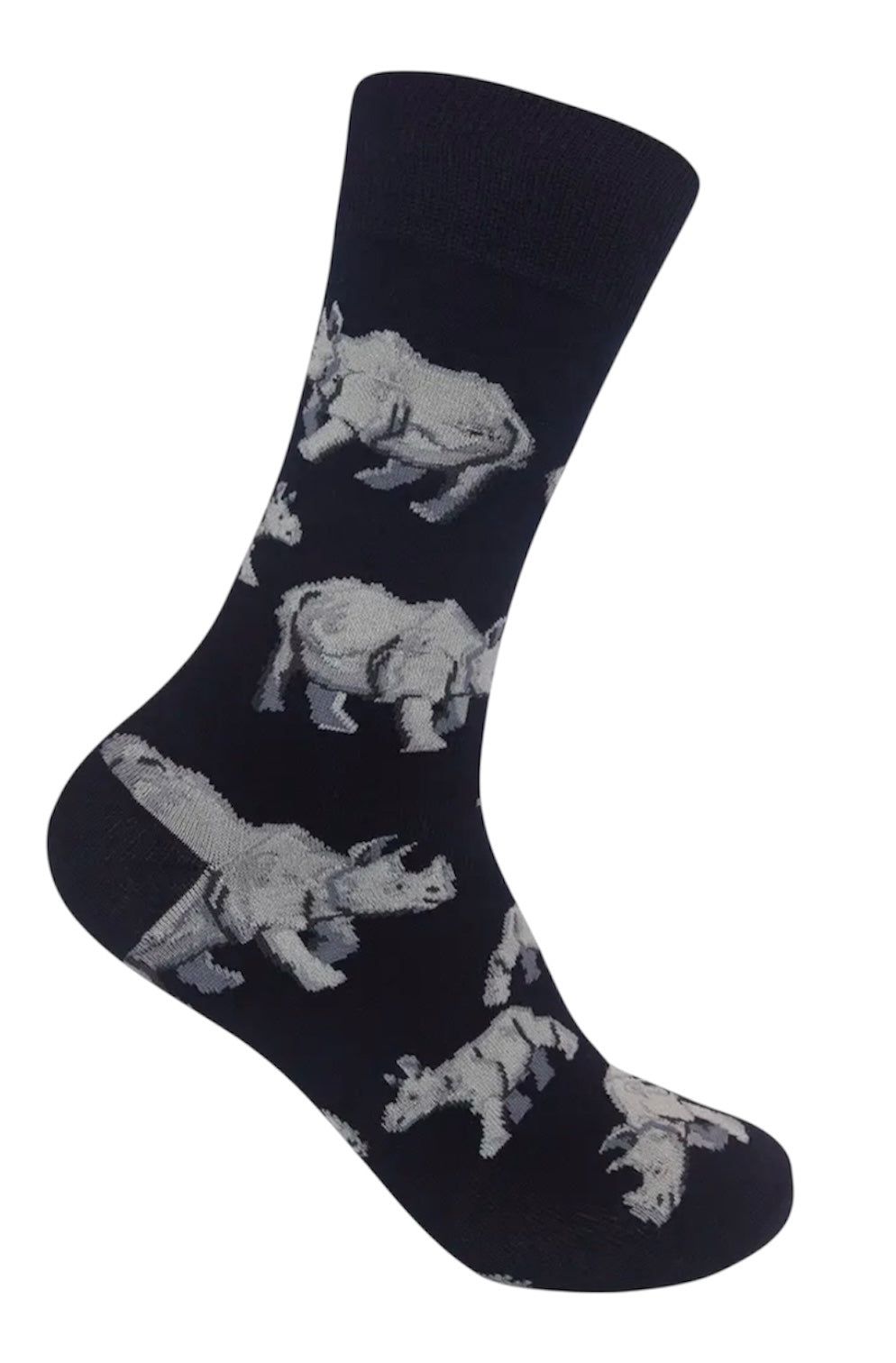 RHINOCEROS Adult Unisex Socks FUNATIC Brand - Novelty Socks And Slippers