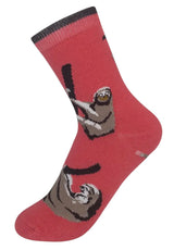 FUNATIC Brand Unisex Kids SLOTH Socks Sloths All Over Kids Age 7-10 - Novelty Socks And Slippers