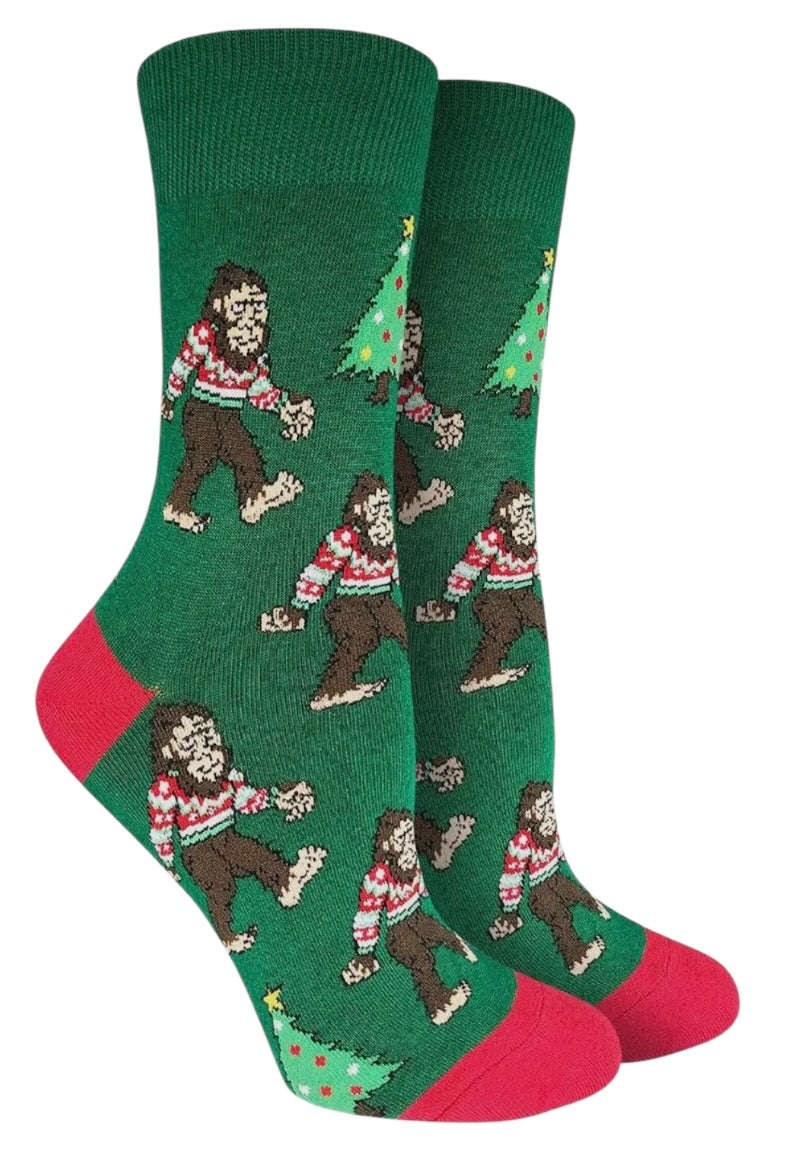GOOD LUCK SOCK Brand Ladies BIG FOOT CHRISTMAS Socks - Novelty Socks And Slippers