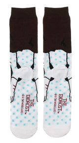 THE EXORCIST Men’s POSESSED REGAN 360 Socks BIOWORLD Brand - Novelty Socks And Slippers