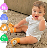 BOOGIE TOES Unisex Baby KOALA BEAR Rattle GRIPPER BOTTOM Socks By PIERO LIVENTI - Novelty Socks for Less