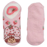 STRAWBERRY SHORTCAKE Ladies Shortie Gripper Bottom Slipper Socks - Novelty Socks And Slippers