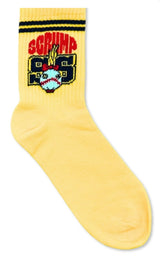 DISNEY STITCH Ladies 2 Pair Of Crew Socks With SCRUMP