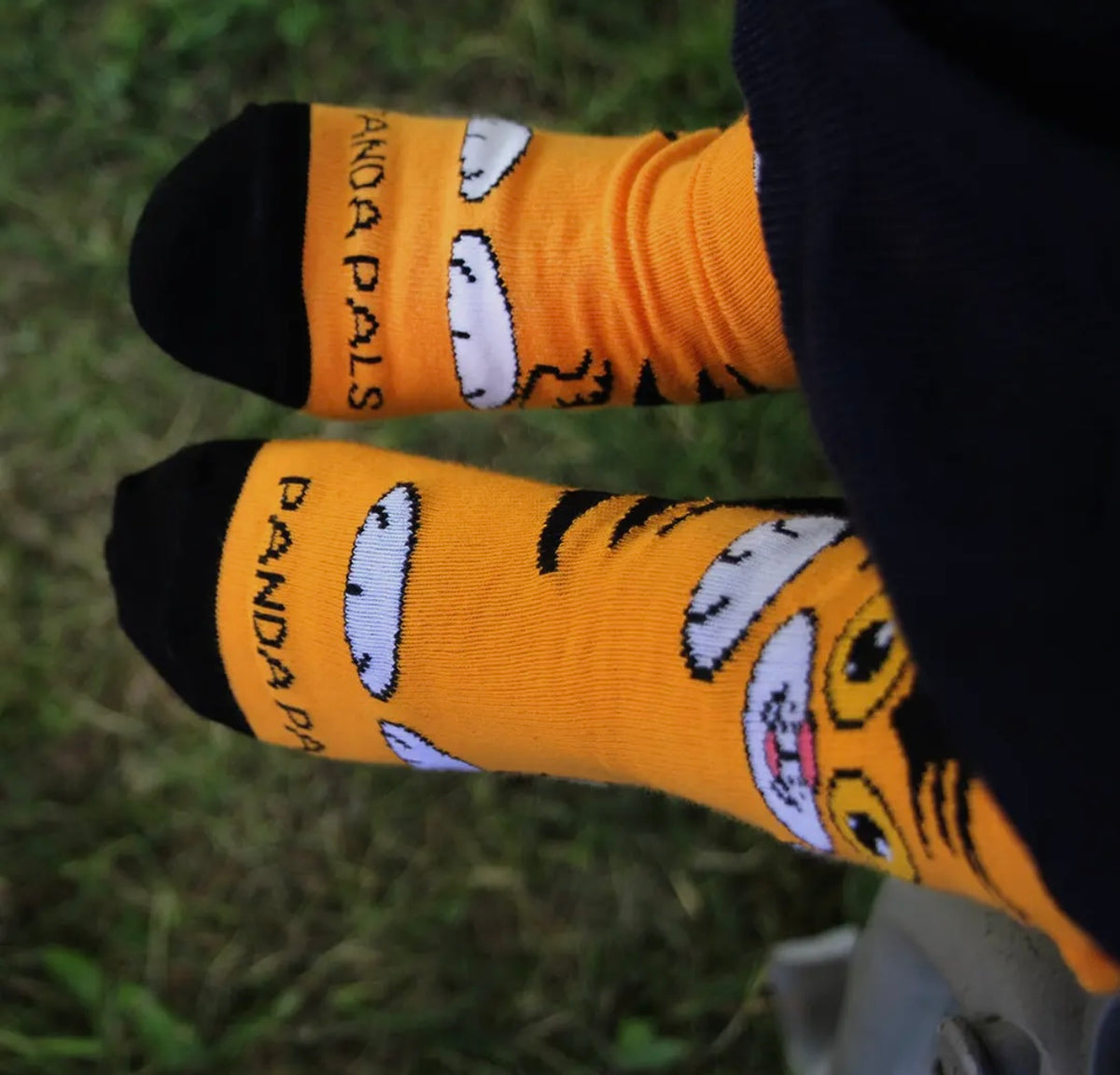 CURIOUS ORANGE CAT Unisex Kids Socks Kids Age 3-5 By SOCK PANDA Brand - Novelty Socks And Slippers