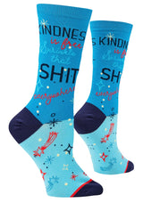 COOL SOCKS Brand Ladies KINDNESS IS FREE SPRINKLE THAT SHIT EVERYWHERE Socks - Novelty Socks And Slippers