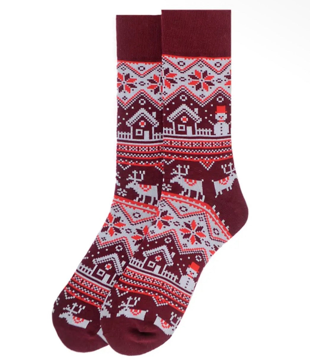 CHRISTMAS Men's Crew Socks PARQUET Brand (CHOOSE FROM 17 STYLES)