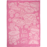 PRIMITIVES BY KATHY ‘LET’S BAKE SOME SHIT’ Kitchen Tea Towel - Novelty Socks And Slippers