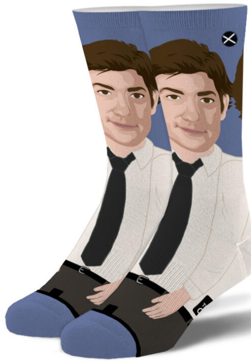 THE OFFICE TV SHOW Men’s JIM HALPERT 360 Socks ODD SOX Brand - Novelty Socks And Slippers